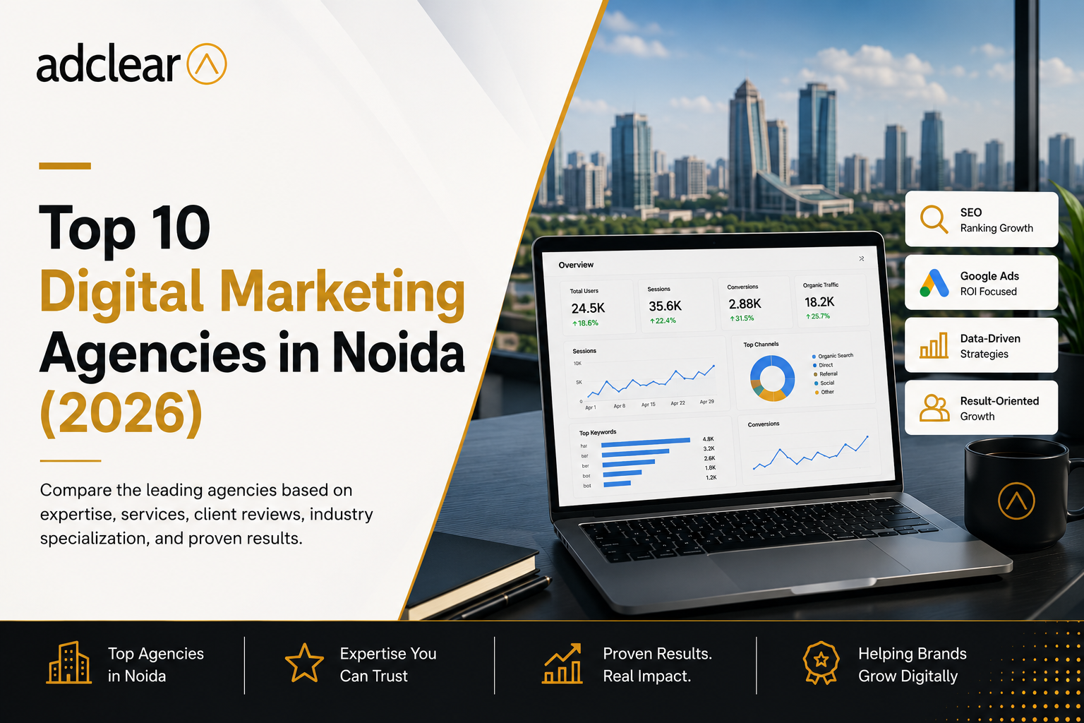 Top 10 digital marketing agencies in Noida ranked for 2026