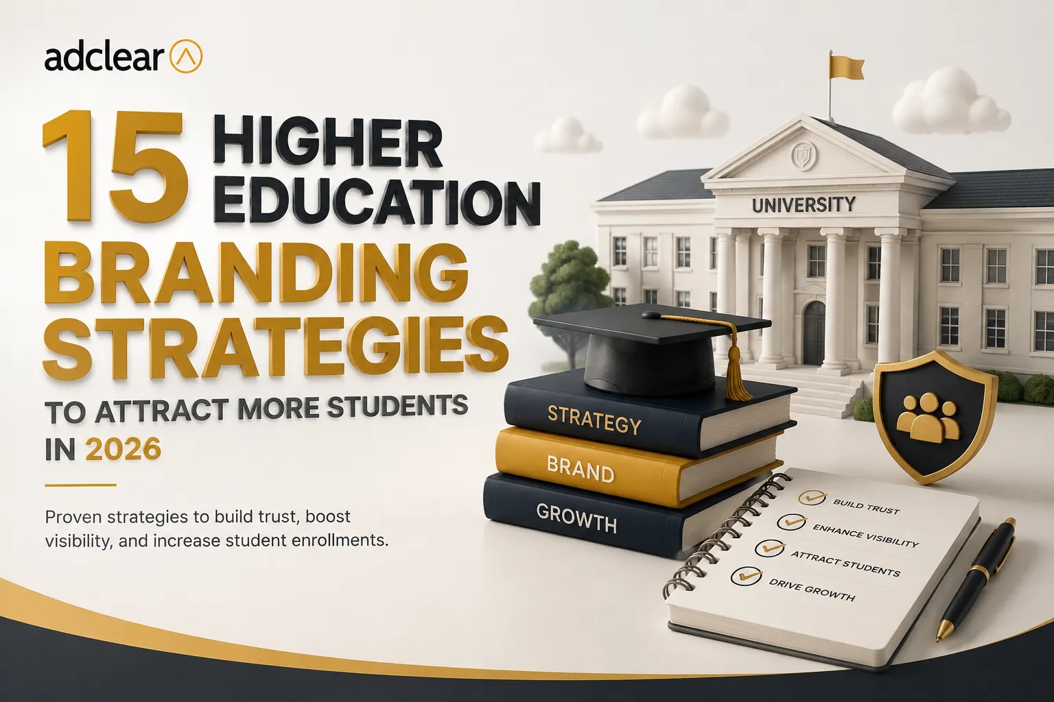 |University marketing team planning higher education branding strategies to attract more students in 2026