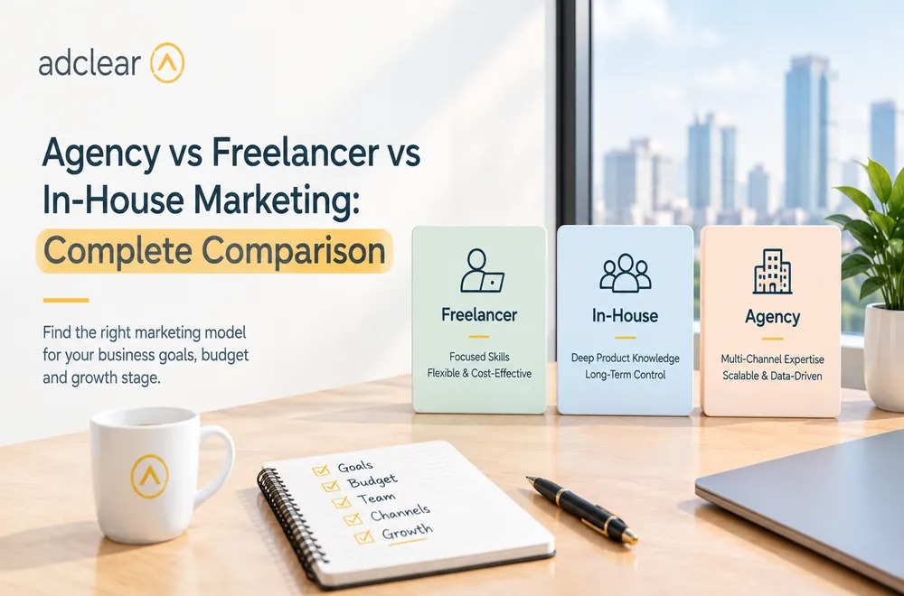 Agency vs Freelancer vs In-House Marketing: Full Comparison