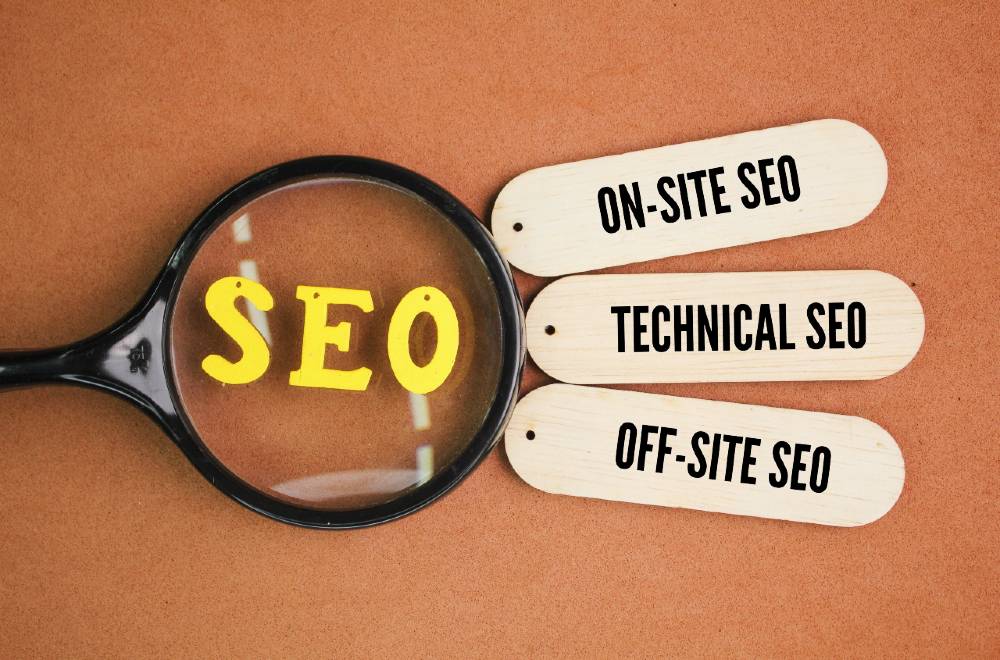 SEO strategies for colleges including on-site SEO, technical SEO, and off-site SEO